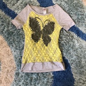 Beautees kids butterfly top